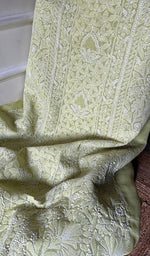 Load image into Gallery viewer, Women's Lakhnavi Handcrafted Unstitched Cotton Chikankari Suit Material - HONC0294563