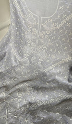 Load image into Gallery viewer, Women's Lakhnavi Handcrafted Unstitched Mul Chanderi Kurta And Dupatta Set - HONC0288985