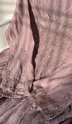 将图像加载到图库查看器中, Women's Lakhnavi Handcrafted Mul Chanderi Chikankari Semi Stitched Kurta And Dupatta Set- HONC0286650