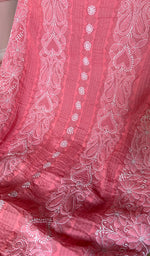 将图像加载到图库查看器中, Misba Women's Lakhnavi Handcrafted Unstitched Cotton Chikankari Suit Material - HONC0289732