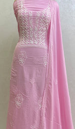 将图像加载到图库查看器中, Women's Lakhnavi Handcrafted Modal Cotton Chikankari Kurta Dupatta- HONC0159569
