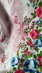 将图像加载到图库查看器中, Women's Lakhnavi Handcrafted Cotton Chikankari Unstitched Kurti Fabric - HONC0284316