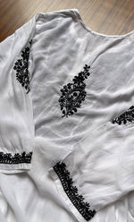 Load image into Gallery viewer, Women's Lucknowi Handcrafted Modal Cotton  Chikankari Kurti - HONC0298766