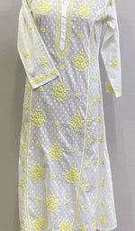 Load image into Gallery viewer, Gulshan Women's Lucknowi Handcrafted Cotton Chikankari Kurti - HONC0159639