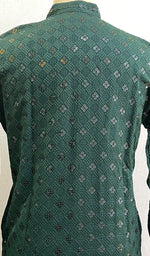 Load image into Gallery viewer, Men's Faux-Georgette Hakoba Kurta - HONC0188696