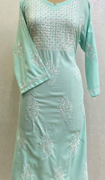 Load image into Gallery viewer, Sufiyani Women's Lucknowi Handcrafted Cotton Chikankari Kurti - HONC0138239