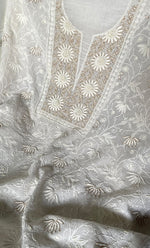Load image into Gallery viewer, Women's Lakhnavi Handcrafted Maheshwari Mul Chanderi Kurta And Dupatta Set - HONC0312962