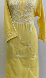 Load image into Gallery viewer, Gulnaaz Women's Lucknowi Handcrafted Mul Cotton Chikankari Kurti - HONC0161229