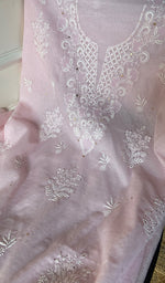Load image into Gallery viewer, Women's Lakhnavi Handcrafted Mul Chanderi Unstitched Kurta And Dupatta Set - HONC0266978