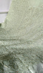 Load image into Gallery viewer, Women's Lakhnavi Handcrafted Mul Chanderi Unstitched Kurta And Dupatta Set - HONC0278948