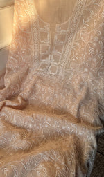 将图像加载到图库查看器中, Women's Lakhnavi Handcrafted Mul Chanderi Unstitched Kurta And Dupatta Set - HONC0212278