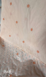 将图像加载到图库查看器中, Lucknowi Handcrafted Cotton Chikankari Unstitched Men's Kurta Fabric - HONC0289827