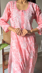 将图像加载到图库查看器中, Meerab Women's Lucknowi Handcrafted Cotton Chikankari Kurti - HONC0289701