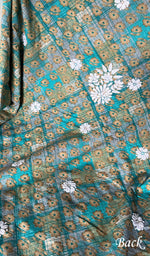 Load image into Gallery viewer, Women's Lakhnavi Handcrafted Cotton Chikankari Unstitched Kurti Fabric - HONC0284381