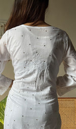 将图像加载到图库查看器中, Women's Lucknowi Handcrafted Cotton Chikankari Kurti - HONC0295908