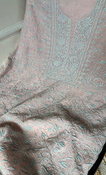 Load image into Gallery viewer, Women's Lakhnavi Handcrafted Mul Chanderi Unstitched Kurta And Dupatta Set - HONC0278918