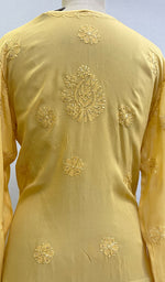 Load image into Gallery viewer, Shadleen Women's Lucknowi Handcrafted Viscose Georgette Chikankari Kurta Gharara Set - HONC0195688