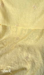 Load image into Gallery viewer, Women's Lakhnavi Handcrafted Mul Chanderi Unstitched Kurta And Dupatta Set - HONC0280842