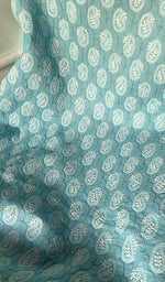 Load image into Gallery viewer, Women's Lakhnavi Handcrafted Cotton Chikankari Suit Material - HONC0291802