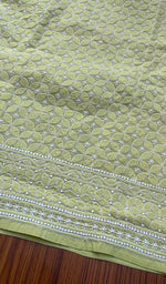 将图像加载到图库查看器中, Women's Lakhnavi Handcrafted Cotton Chikankari Kurti - HONC0274210