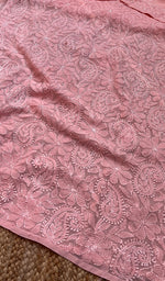 将图像加载到图库查看器中, Women's Lakhnavi Handcrafted Viscose Georgette Chikankari Kurti- HONC0276107