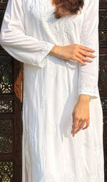 将图像加载到图库查看器中, Women's Lucknowi Handcrafted Cotton Chikankari Kurti - HONC02258600