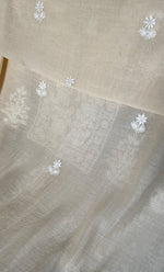 Load image into Gallery viewer, Women's Lakhnavi Handcrafted Unstitched Mul Chanderi Kurta And Dupatta Set - HONC0299222