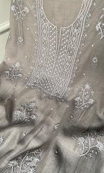 将图像加载到图库查看器中, Chikankari Full Suit Material