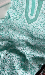 Load image into Gallery viewer, Women's Lucknowi Handcrafted Faux-Georgette Chikankari Suit Material - HONC0263368