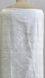 将图像加载到图库查看器中, Women's Lakhnavi Handcrafted Chanderi Silk Chikankari Unstitched Kurti Fabric - HONC0155602