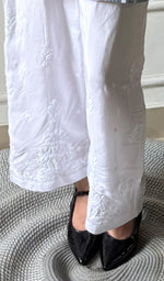 将图像加载到图库查看器中, Women's Lucknowi Handcrafted Cotton Chikankari Palazzo - HONC0343087