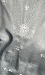 Load image into Gallery viewer, Women's Lakhnavi Handcrafted Cotton Chikankari Unstitched Kurti Fabric - HONC0302631