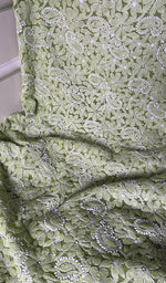 将图像加载到图库查看器中, Women's Lucknowi Handcrafted Faux-Georgette Chikankari Suit Material - HONC0263422