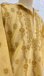 Load image into Gallery viewer, Men's Lucknowi Handcrafted Cotton Chikankari Kurta - NCO53227
