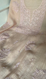 Load image into Gallery viewer, Women's Lakhnavi Handcrafted Mul Chanderi Unstitched Kurta And Dupatta Set - HONC0344198