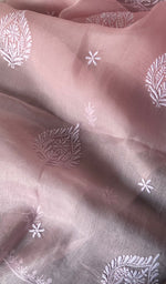 Load image into Gallery viewer, Kiara Women's Lakhnavi Handcrafted Pure Organza Chikankari Unstitched Kurta And Dupatta Set - HONC0225972