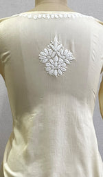 Load image into Gallery viewer, Women's Lakhnavi Handcrafted Modal Cotton Chikankari Top - HONC0167498