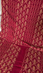 Load image into Gallery viewer, Lucknowi Handcrafted Pure Silk Georgette Chikankari Unstitched Men's Kurta Fabric - HONC0172044