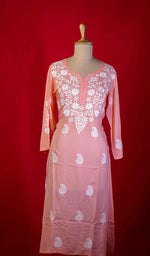 Load image into Gallery viewer, Reet Women's Lucknowi Handcrafted Modal Cotton Chikankari Kurti - HONC0211984