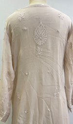 Load image into Gallery viewer, Women's Lakhnavi Handcrafted Viscose Georgette Chikankari Kurti - HONC0204829