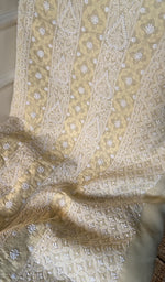 Load image into Gallery viewer, Misba Women's Lakhnavi Handcrafted Unstitched Cotton Chikankari Suit Material - HONC0289730