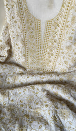 将图像加载到图库查看器中, Women's Lakhnavi Handcrafted Maheshwari Mul Chanderi Kurta And Dupatta Set - HONC0267215