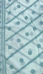 Load image into Gallery viewer, Women's Lucknowi Handcrafted Kota Cotton Chikankari Dupatta - HONC0120283