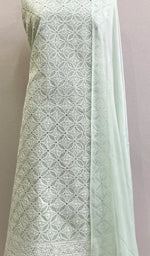 Load image into Gallery viewer, Women's Lakhnavi Handcrafted Cotton Chikankari Suit Material-HONC0197789