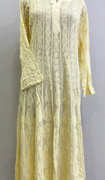 将图像加载到图库查看器中, Women's Lakhnavi Handcrafted Viscose Georgette Chikankari Anarkali - HONC0222222