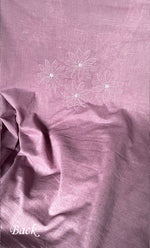 将图像加载到图库查看器中, Women's Lakhnavi Handcrafted Cotton Chikankari Unstitched Kurti Fabric - HONC0313490