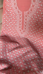 Load image into Gallery viewer, Women's Lakhnavi Handcrafted Unstitched Cotton Chikankari Suit Material - HONC0351187