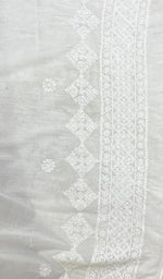 Load image into Gallery viewer, Women&#39;s Lucknowi Handcrafted Cotton Chikankari Dupatta - HONC0160505
