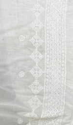 将图像加载到图库查看器中, Women's Lucknowi Handcrafted Cotton Chikankari Dupatta - HONC0160505