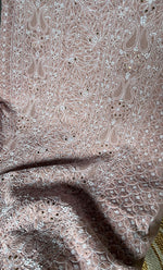 Load image into Gallery viewer, Women's Lakhnavi Handcrafted Unstitched Cotton Chikankari Suit Material - HONC0264453